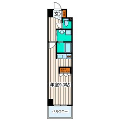 ゼルコウバ中山ハイツ花京院の物件間取画像